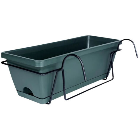 (bk) Pot de fleurs suspendu pour balcon ou rambarde de terrasse B