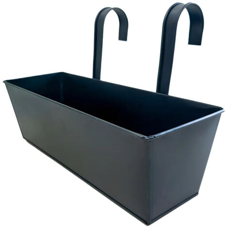 (bk) Pot de fleurs suspendu pour balcon ou rambarde de terrasse B