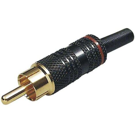 BKL Electronic 0101011 Connettore RCA Spina dritta Numero Poli (num): 2 Bianco 1 pz.