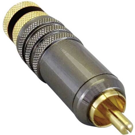 BKL Electronic 0101020 Connettore RCA Spina dritta Numero Poli (num): 2 Nero 1 pz.