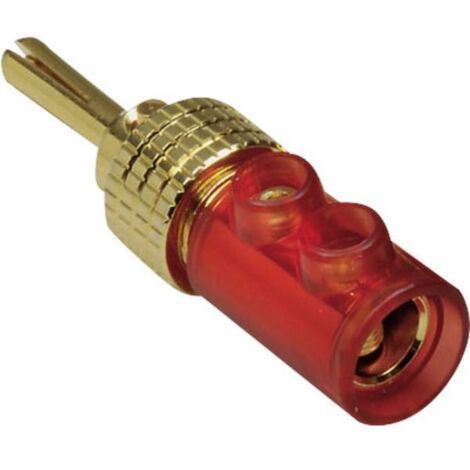 BKL Electronic 0106006 Spina a banana Spina dritta Ø perno: 4 mm Rosso 1 pz.