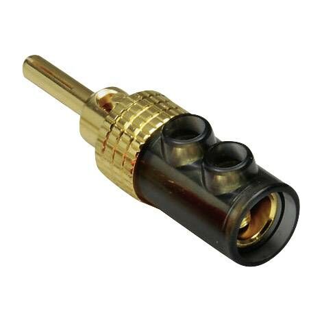 BKL Electronic 0106008 Fiche banane mâle, droit Ø de la broche: 4 mm noir 1 pc(s) Y497221