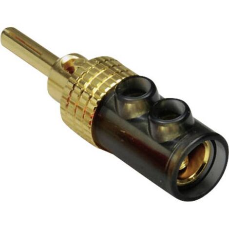 BKL Electronic 0106008 Spina a banana Spina dritta Ø perno: 4 mm Nero 1 pz.
