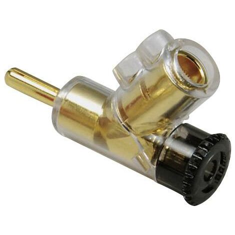 BKL Electronic 0107008 Fiche banane mâle, droit Ø de la broche: 4 mm noir 1 pc(s) Y497231