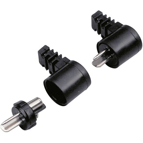 BKL Electronic 0205005 Lautsprecher-Steckverbinder Stecker, gewinkelt Polzahl: 2  Schwarz 1 St.