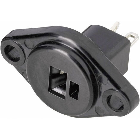 BKL Electronic 0205012 Lautsprecher-Steckverbinder Flanschbuchse, Kontakte gerade Polzahl: 2  Schwar