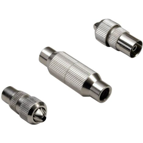 BKL Electronic 0403541 Set de connecteurs coaxiaux Connexions: Fiche coaxiale IEC, Prise coaxiale IEC 1 set