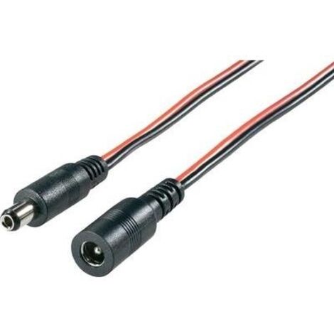 BKL Electronic 072074 Cavo di prolunga per bassa tensione Spina a bassa tensione - Presa a bassa tensione 5.5 mm 2.1 mm