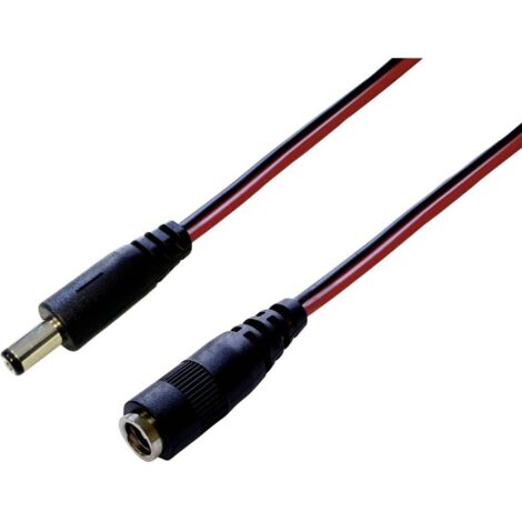 BKL Electronic 072076 prolunga elettrica 3 metri nera rossa
