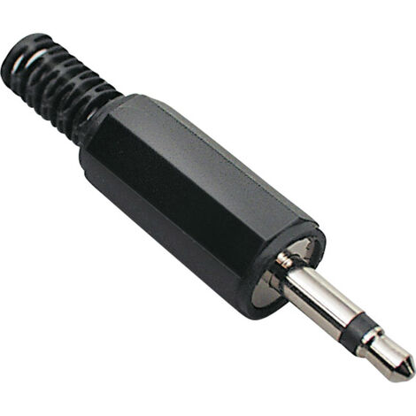 BKL Electronic 072118 Klinken-Steckverbinder 3.5 mm Stecker, gerade Polzahl: 2 Mono Schwarz 1 St.