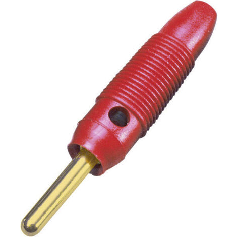BKL Electronic 072149/G Bananenstecker Stecker, gerade Stift-Ø: 4 mm Rot 1 St.