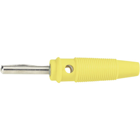 BKL Electronic 072151-P Bananenstecker Stecker, gerade Stift-Ø: 4 mm Gelb 1 St.