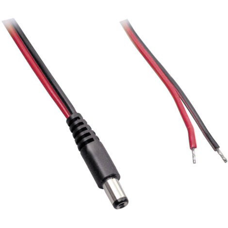 BKL Electronic 075144 Niedervolt-Anschlusskabel Niedervolt-Stecker - offene Kabelenden 5.50 mm 2.10