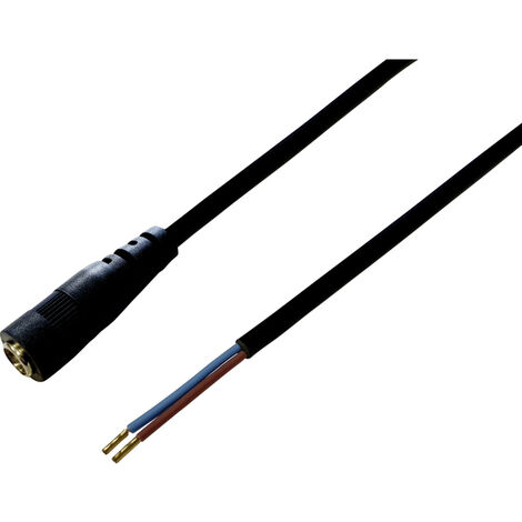 BKL Electronic 075183 Niedervolt-Anschlusskabel Niedervolt-Buchse - offene Kabelenden  5.50 mm  2.10
