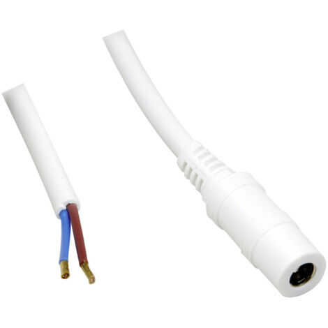 BKL Electronic 075203 Niedervolt-Anschlusskabel Niedervolt-Buchse - offene Kabelenden  5.50 mm  2.10