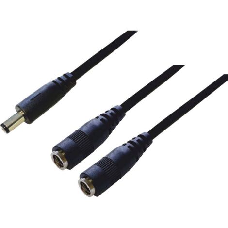 BKL Electronic 075918 Répartiteur DC DC mâle - raccord DC 5.5 mm 2.1 mm 0.30 m 1 pc(s) Single