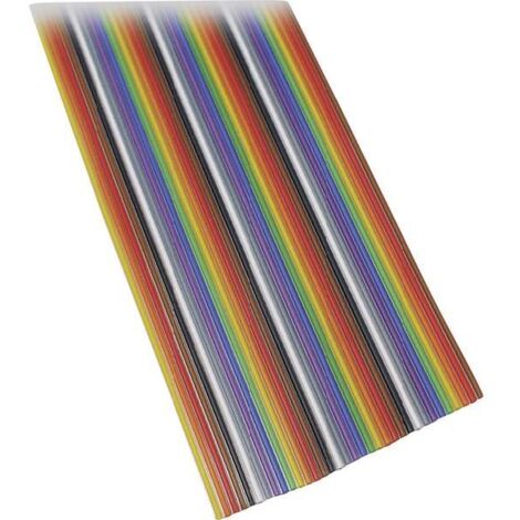 BKL Electronic 10120156/10 Cavo piatto Passo: 1.27 mm 10 x 0.08 mm² Colorato 10 m