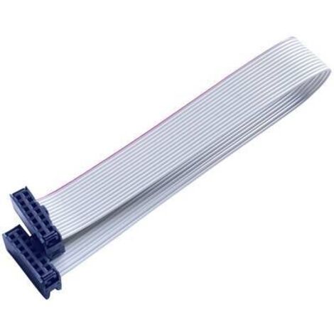 BKL Electronic 10120670 Câble en nappe Pas: 2.54 mm 14 x 0.08 mm² gris 1 pc(s) Q724612
