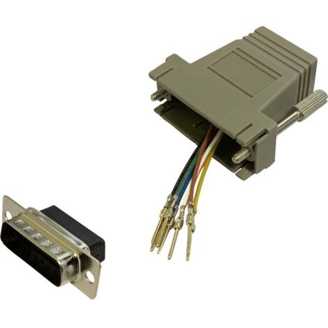 BKL Electronic 10121121 Adaptateur SUB-D mâle 15 pôles - RJ45 femelle 1 pc(s) Single