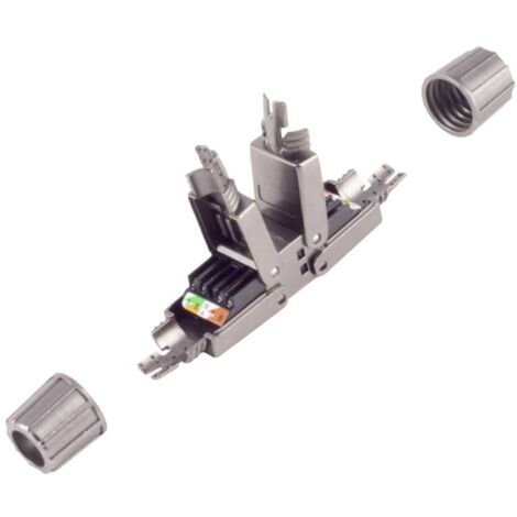BKL Electronic 10121214 Connecteur LSA, sans outil, quick, STP, STP, Cat.. 6 BIS noir Contenu: 1 pc(s)