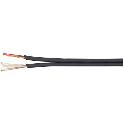 BKL Electronic 1106001/50 Câble audio 2 x 0.14 mm² noir 50 m X71614