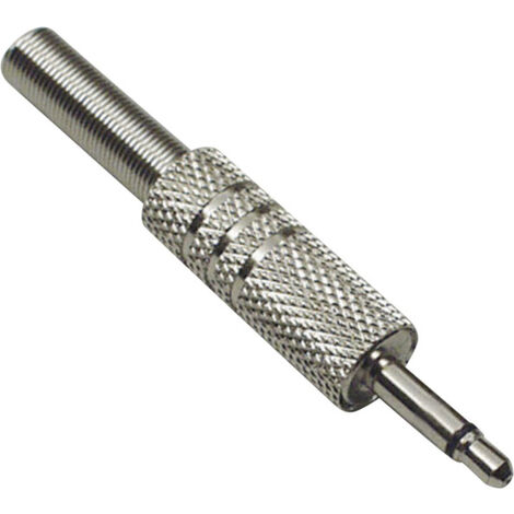 BKL Electronic 1107007 Klinken-Steckverbinder 3.5 mm Stecker, gerade Polzahl: 2 Mono Silber 1 St.