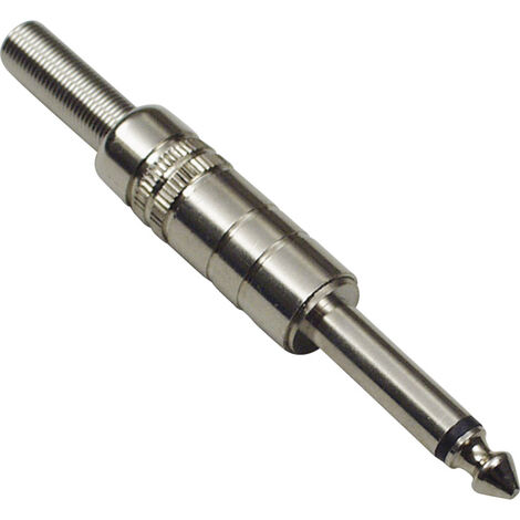 BKL Electronic 1107008 Klinken-Steckverbinder 6.35 mm Stecker, gerade Polzahl: 2 Mono Silber 1 St.