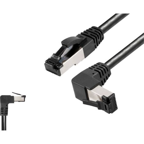 BKL Electronic 144027 RJ45 Câble réseau, câble patch CAT 8.1 S/FTP 5 m noir sans halogène 1 pc(s)