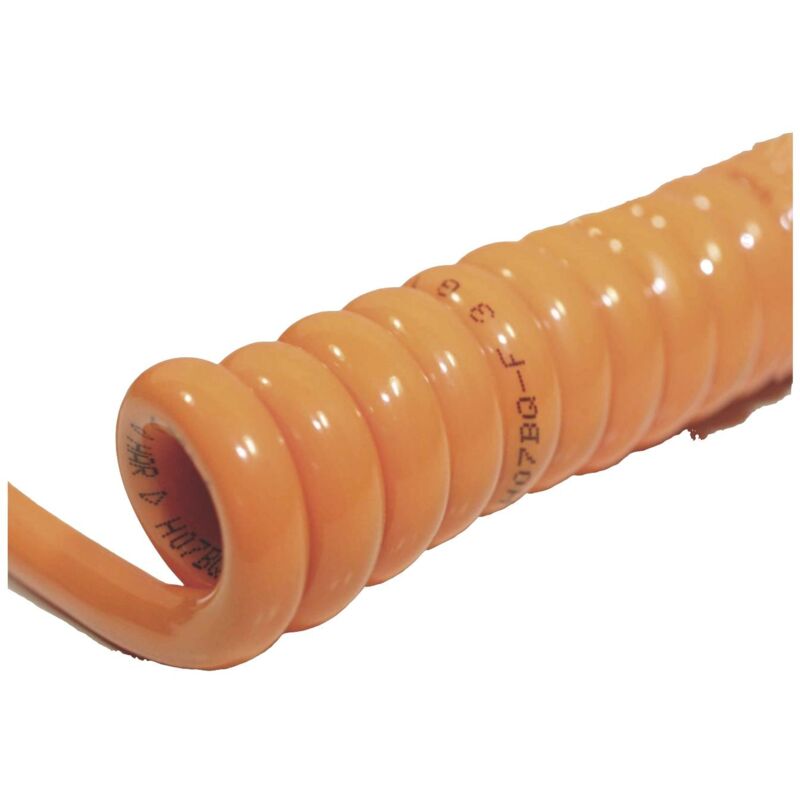 Bkl Electronic - 1506146 Câble spiralé H07BQ-F 800 mm/ 3200 mm4 g 1.5 mm²orange1 pc(s) Q818493