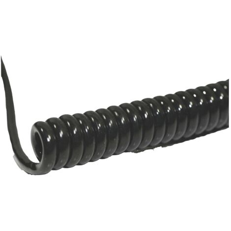 BKL Electronic 1506204 Câble spiralé Li12Y11Y 800 mm / 3200 mm 2 x 0.14 mm² noir 1 pc(s) R645922