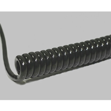 BKL Electronic 1506307 Spiralkabel Li12YD11Y 800 mm / 3200 mm 6 x 0.50 mm² Schwarz 1 St.
