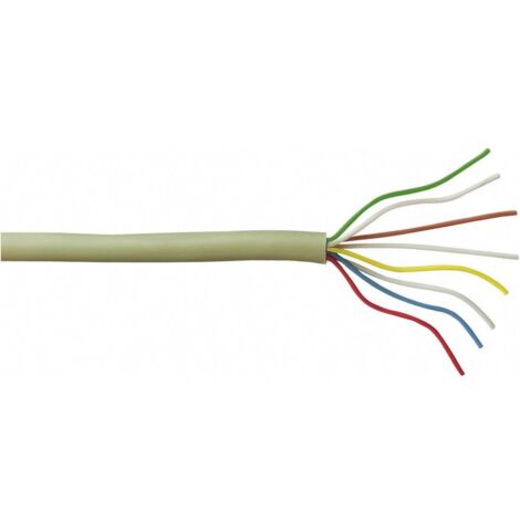 BKL Electronic 1507000/50 Câble téléphone J-Y(ST)Y 2 x 2 x 0.6 mm gris 50 m X70893