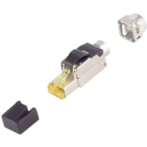 BKL Electronic Fiche RJ-45, sans outil, Cat. Cat. 6A, STP, baïonnette 10121221 argent 1 pc(s)