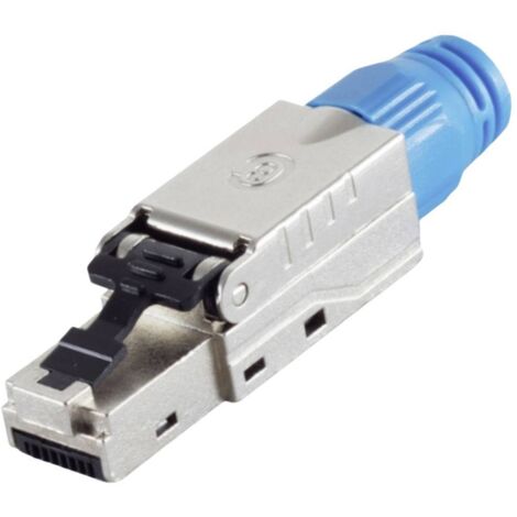 BKL Electronic Fiche RJ-45, sans outil, STP,, Cat 8.1 10121216 argent 1 pc(s) A673523