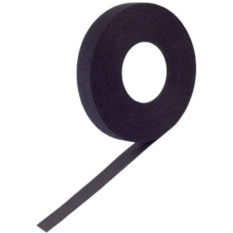 BKL Electronic PRO Bande auto-agrippante tête de champignon (L x l) 10 m x 16 mm noir 1 pc(s)