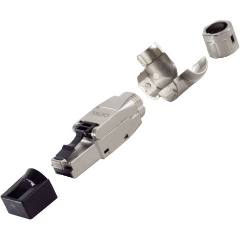 BKL Electronic  RJ45 Winkelstecker, werkzeuglos, STP, CAT 6A 10121202 Stecker, gerade   Polzahl 8P8C