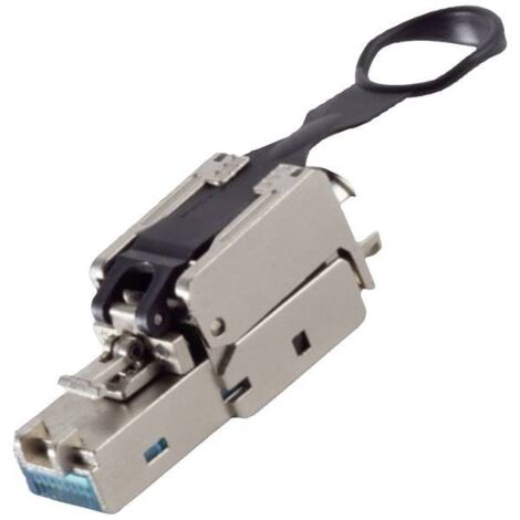 BKL Electronic SPINA RJ45, SENZA ATTREZZI, EASY PULL, STP, CAT 6 10121203 Spina dritta Numero di poli 8P8C Argento 1 pz