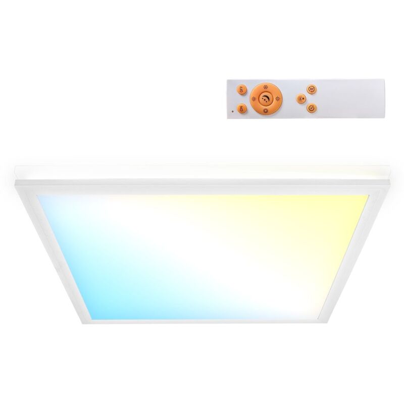 Image of B.K.Licht 16 Watt soffitto LED con telecomando I soffitto LED dimmerabile I controllo della temperatura di colore I luce indiretta I 295x295x60 mm