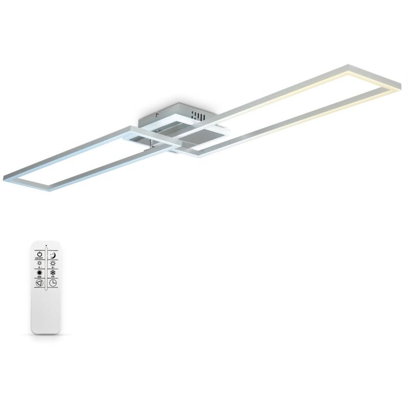 

B.K.Licht 40 Watt LED lámpara de techo I giratoria I temperatura de color infinitamente variable I infinitamente regulable I temporizador I función