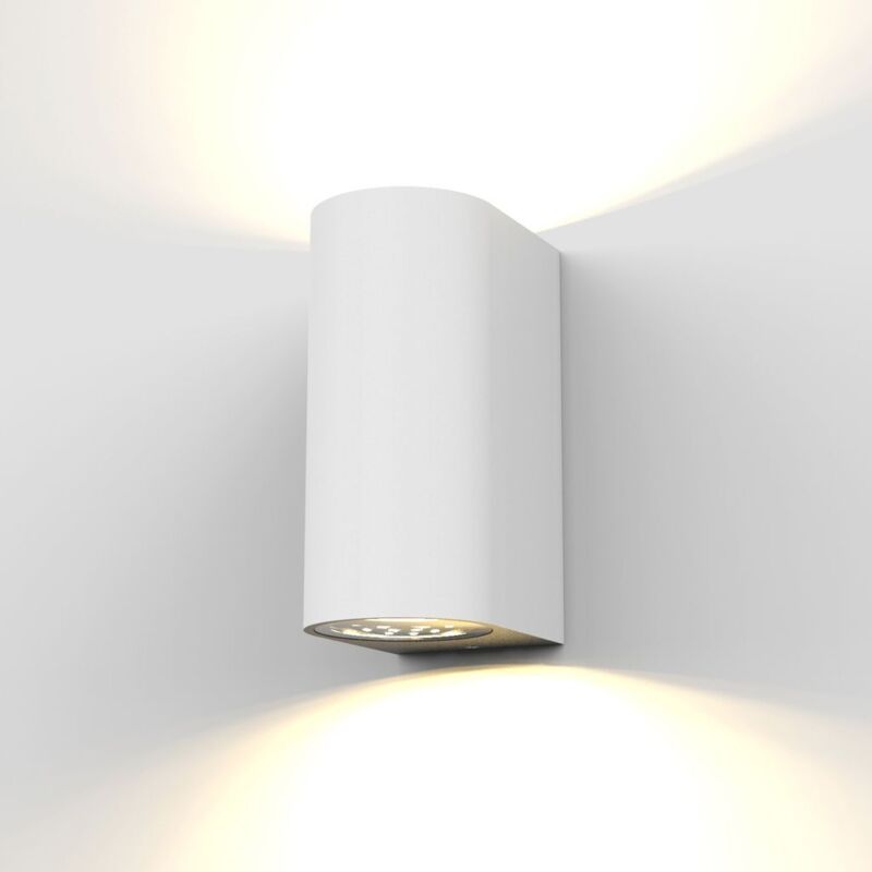 B.K.Licht White 2x4.7W GU10 LED Outdoor Light