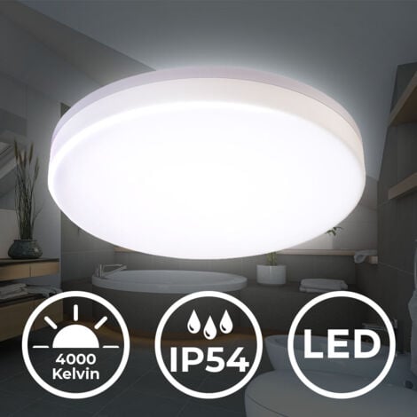 B.K.Licht Deckenlampe LED 13W Bad-Lampen IP54 Badezimmer-Leuchte Deckenleuchte Küche Flur