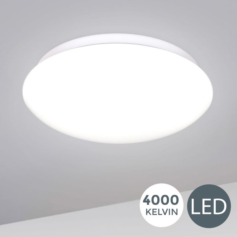 

B.K.Licht I 12W LED Plafón I Lámpara de techo LED, Iluminación para interiores y oficina, Luz blanca neutra 4000K 1200lm