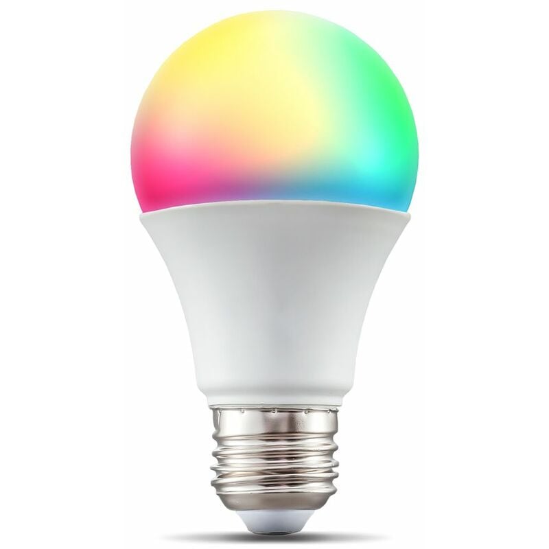 

B.K.Licht I LED E27 Wi-Fi Lamp I 9 vatios I 806 Lumen I RGB I CCT I Dimmable I Aplicación Control de voz Alexa Google Home I iOS y Android I Bombilla