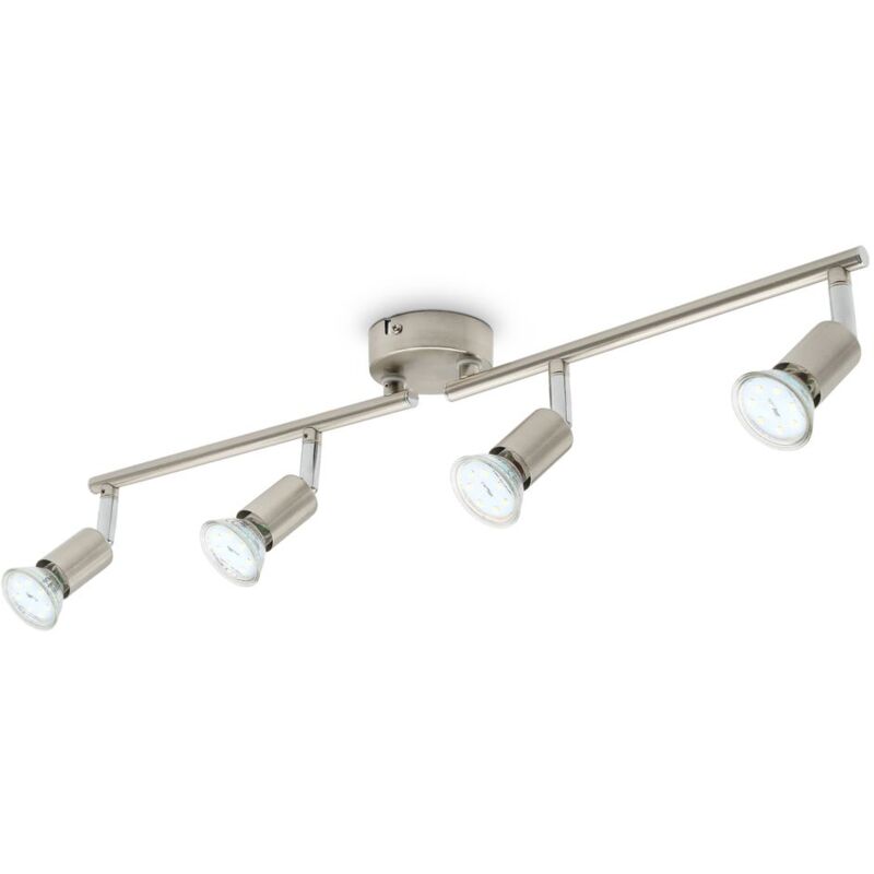 Image of I plafoniera girevole i spot da soffitto a 4 luci i escluse 4 lampadine GU10 i lampada da soffitto i lampada da soggiorno i senza lampadine