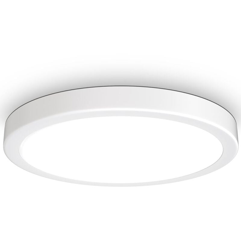 B.k.licht - i Plafonnier led 24 w i 4.000K i 38 cm de diamètre i 3.000 lumen i lumière blanche neutre i Blanc