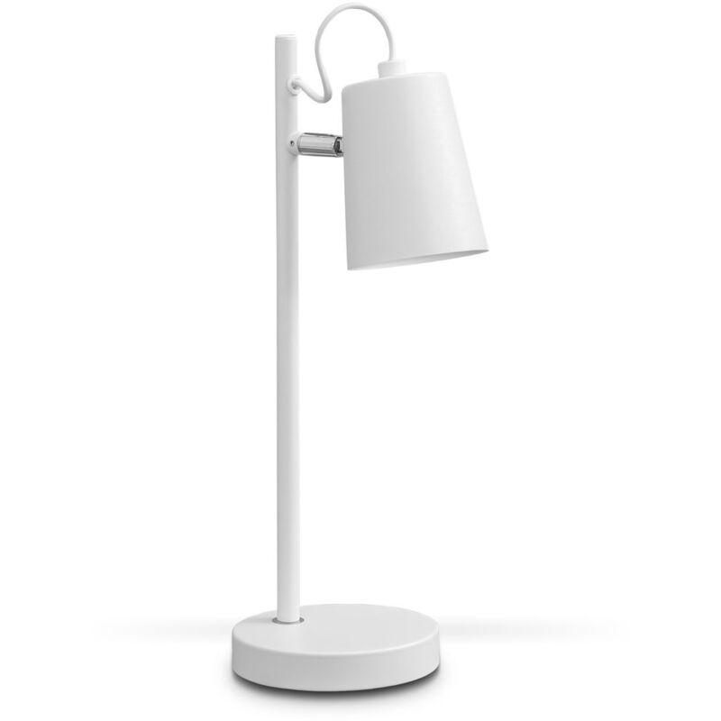 

Lámpara de mesa con pantalla en tela I Iluminación de ambiente I Para escritorio, dormitorio y sala de estar - B.k.licht