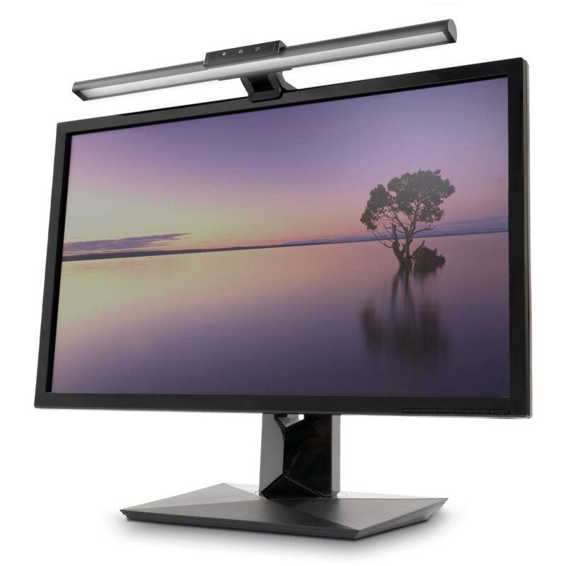 

lámpara de monitor con pinza I lámpara de PC regulable e inclinable I temperatura de color ajustable I lámpara de escritorio USB I lámpara de pinza