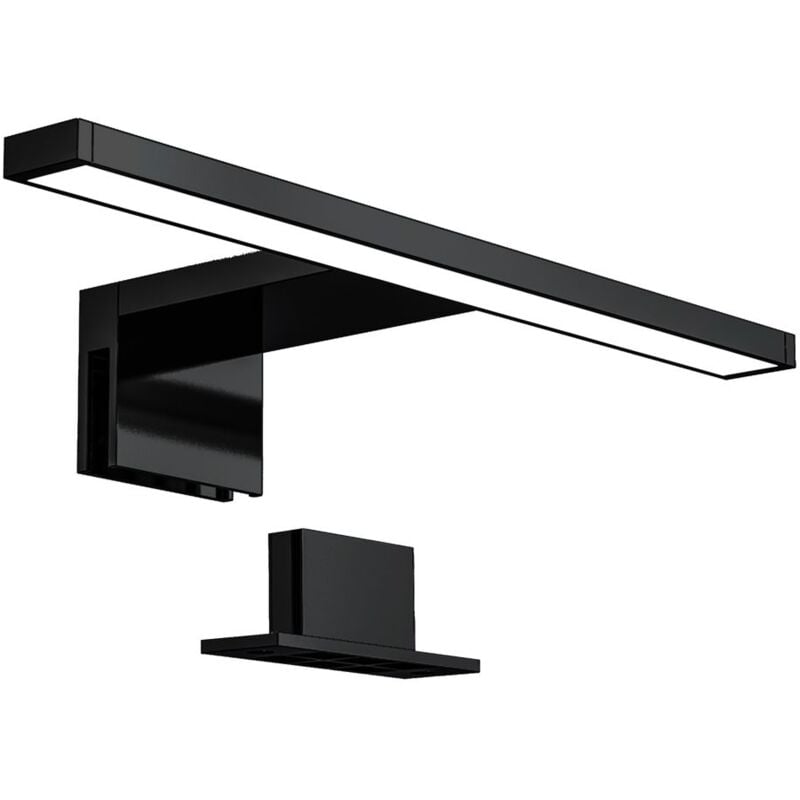 

B.k.licht - Lámpara Espejo de Baño LED IP44, 5W 230V, Pinza + Armario, Blanco Frío 4000k 650lm, 30 x 10.3 x 3.6 cm