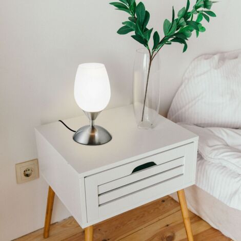 B.K.Licht lampe de chevet tactile 3 intensités lampe de table fonction Touch lumière de lecture chambre enfant bébé 3 niveaux de luminosité