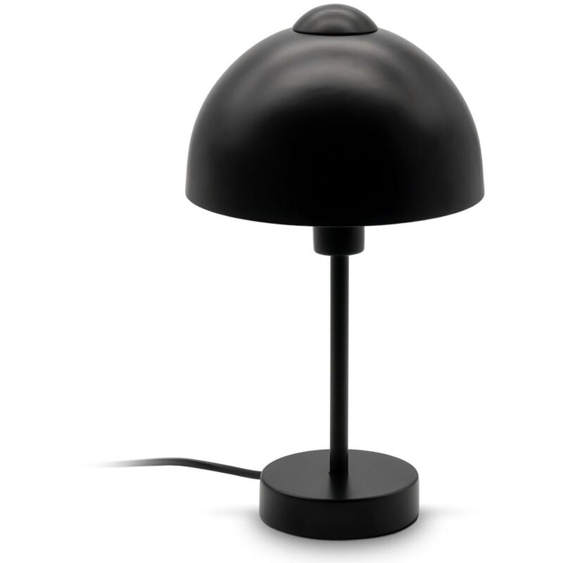 Lampe de table design i Douille E14 i Lampe de table pour 1 ampoule de max. 25 Watt i Interrupteur à câble i Noir mat - B.k.licht